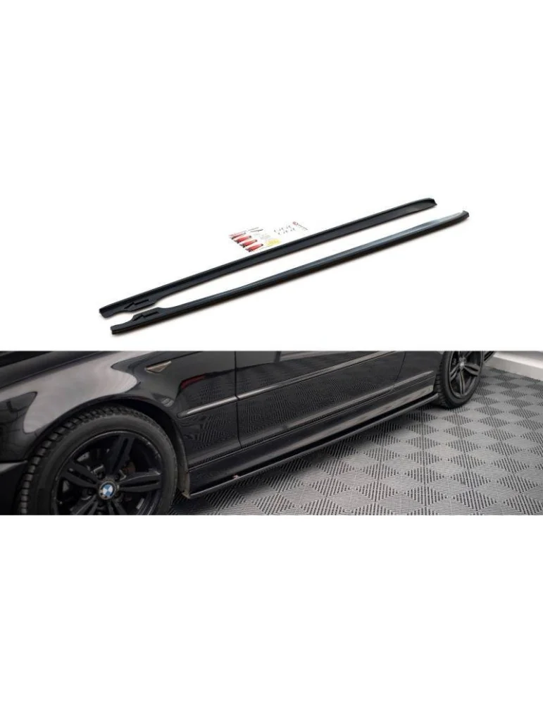 Extension / Rajout de Bas de caisse V.2 BMW 3 Coupe M-Pack E46 - Maxton
