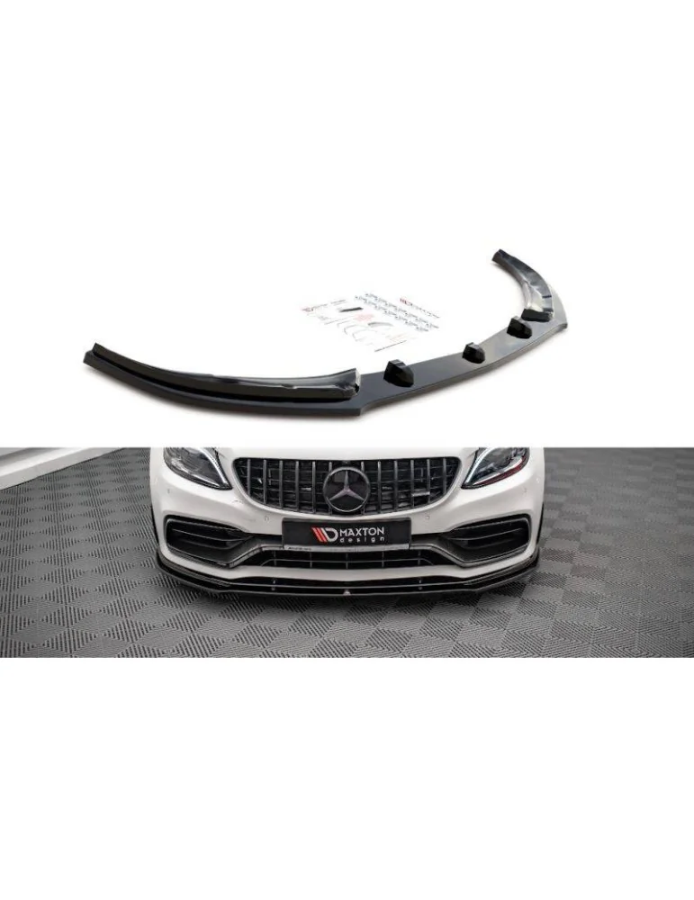 Lame de Pare-chocs Avant V.1 MERCEDES-AMG C63 Coupe AMG AERO Pack C205 Facelift - Maxton