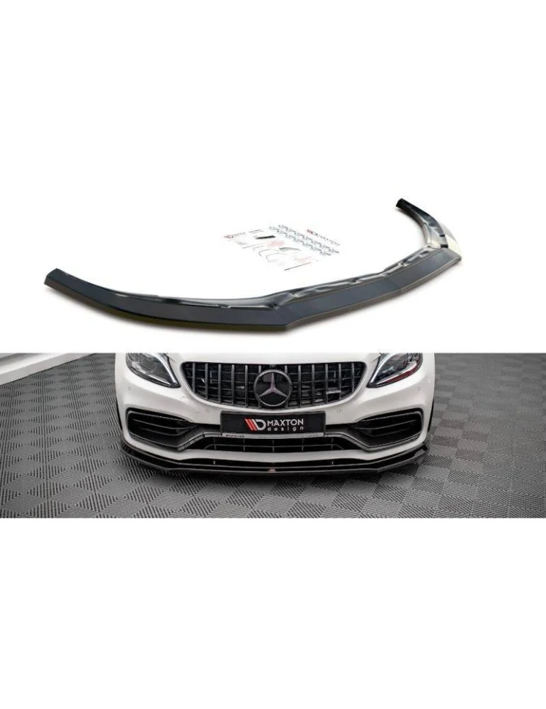Lame de Pare-chocs Avant V.3 MERCEDES-AMG C63 Coupe AMG AERO Pack C205 Facelift - Maxton