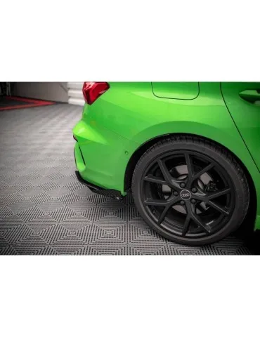 Gamme Street Pro Lame de Pare-chocs Arrière + Volets latéraux AUDI RS3 Sedan 8Y - Maxton