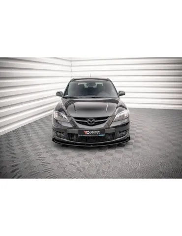 Gamme Street Pro Lame de Pare-chocs Avant V.1 + Volets latéraux MAZDA 3 MPS MK1 - Maxton