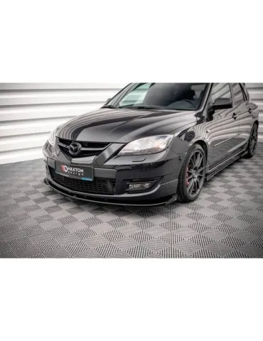 Gamme Street Pro Lame de Pare-chocs Avant V.1 + Volets latéraux MAZDA 3 MPS MK1 - Maxton