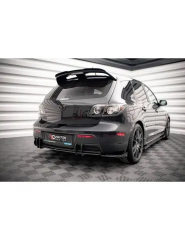 Gamme Street Pro Lame de Pare-chocs Arrière + Volets latéraux MAZDA 3 MPS MK1 - Maxton