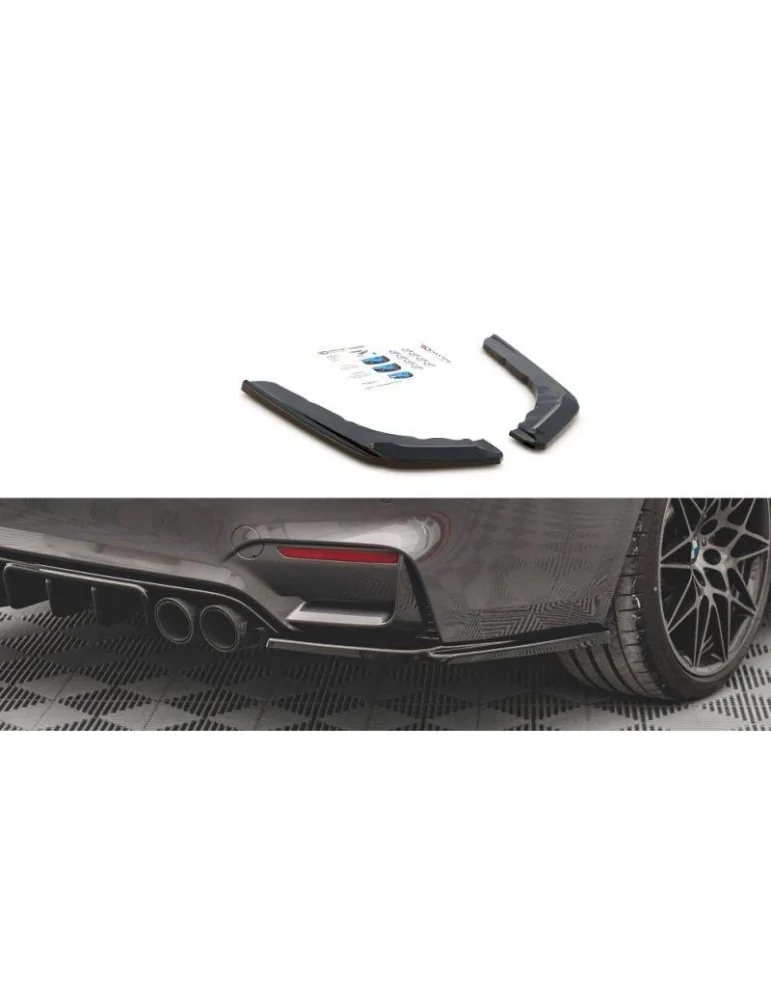 Lame de pare-chocs Latérales Arrière V.3 BMW M4 F82 - Maxton