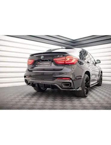 Diffuseur central Arrière (avec une barre verticale) BMW X6 M-Pack F16 - Maxton