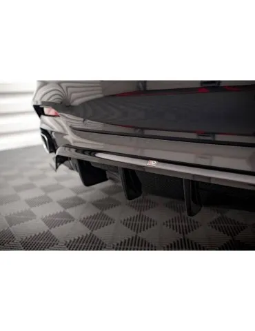 Diffuseur central Arrière (avec une barre verticale) BMW X6 M-Pack F16 - Maxton