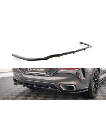 Diffuseur central Arrière (avec une barre verticale) V.2 BMW X6 M-Pack G06 - Maxton