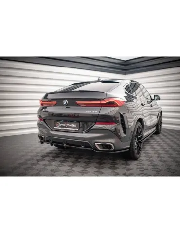 Diffuseur central Arrière (avec une barre verticale) V.2 BMW X6 M-Pack G06 - Maxton