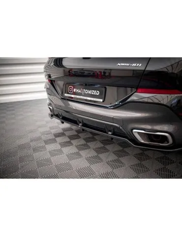 Diffuseur central Arrière (avec une barre verticale) V.2 BMW X6 M-Pack G06 - Maxton