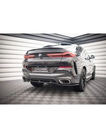 Diffuseur central Arrière (avec une barre verticale) V.3 BMW X6 M-Pack G06 - Maxton
