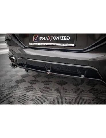 Diffuseur central Arrière (avec une barre verticale) V.3 BMW X6 M-Pack G06 - Maxton
