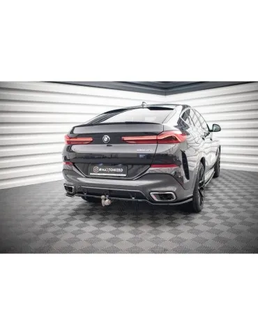 Diffuseur central Arrière (avec une barre verticale) V.3 BMW X6 M-Pack G06 - Maxton