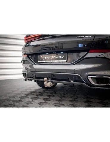 Diffuseur central Arrière (avec une barre verticale) V.3 BMW X6 M-Pack G06 - Maxton