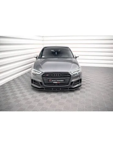 Gamme Street Pro Lame de Pare-chocs Avant AUDI S3 / A3 S-LINE Sportback 8V Facelift - Maxton