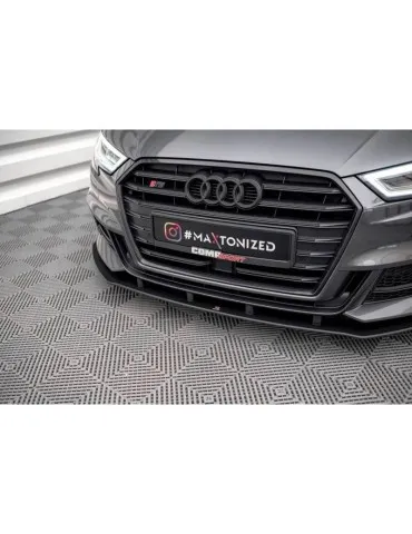 Gamme Street Pro Lame de Pare-chocs Avant AUDI S3 / A3 S-LINE Sportback 8V Facelift - Maxton