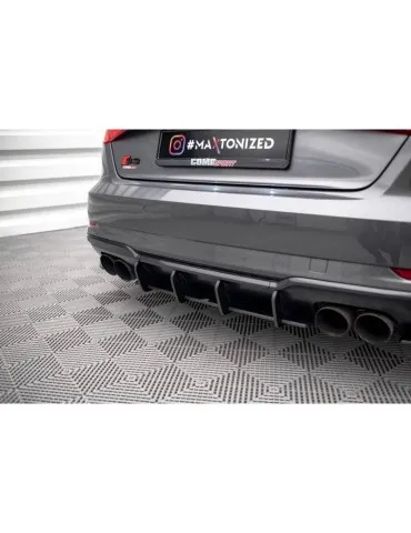 Gamme Street Pro Central Diffuseur Arrière AUDI S3 Sportback 8V Facelift - Maxton