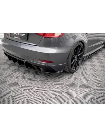 Gamme Street Pro Lame de Pare-chocs Arrière AUDI S3 Sportback 8V Facelift - Maxton