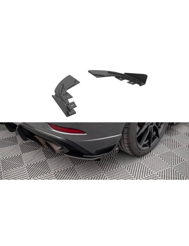 Gamme Street Pro Lame de Pare-chocs Arrière + Volets latéraux AUDI S3 Sportback 8V Facelift - Maxton