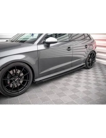 Gamme Street Pro Extension / Rajout de Bas de caisse + Volets latéraux AUDI S3 / A3 S-LINE Sportback 8V Facelift - Maxton