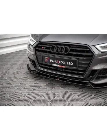 Lame de Pare-chocs Avant V.1 AUDI S3 / A3 S-LINE Sportback 8V Facelift - Maxton