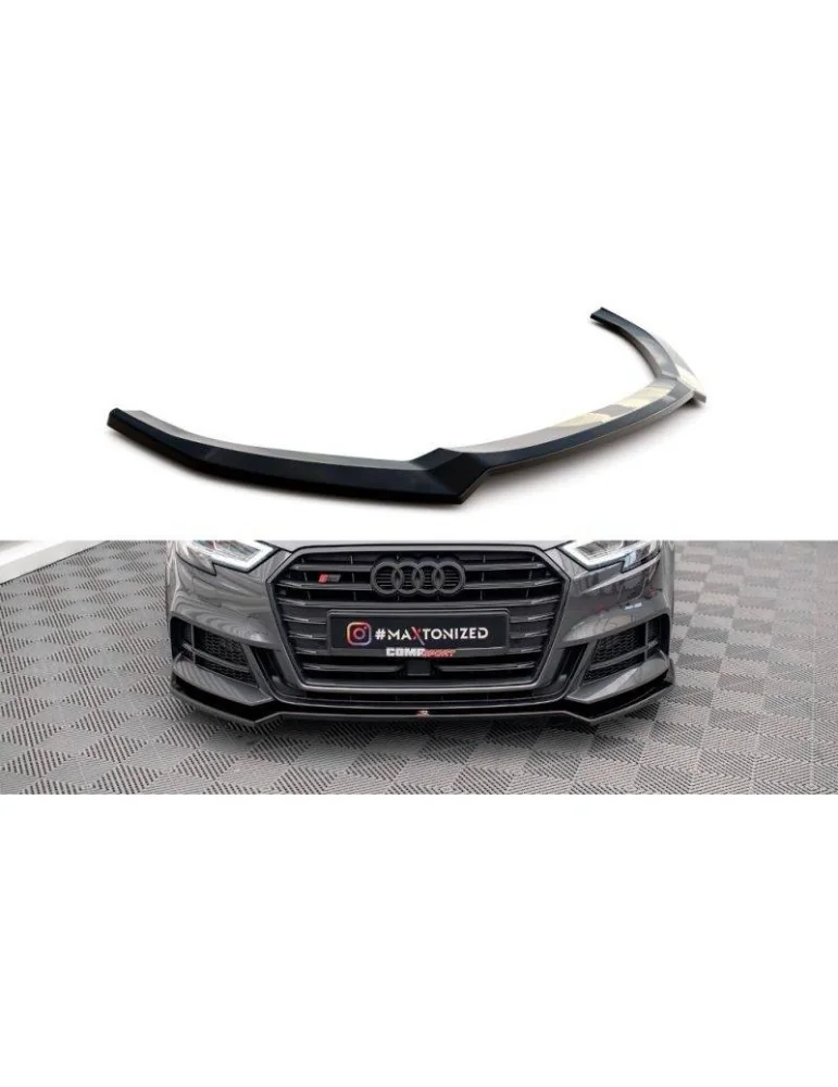 Lame de Pare-chocs Avant V.2 AUDI S3 / A3 S-LINE Sportback 8V Facelift - Maxton