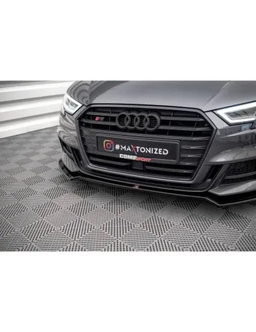 Lame de Pare-chocs Avant V.2 AUDI S3 / A3 S-LINE Sportback 8V Facelift - Maxton