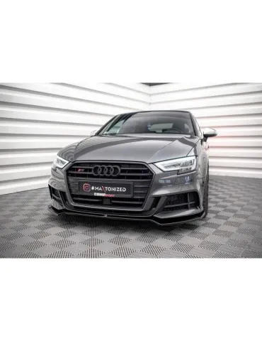 Lame de Pare-chocs Avant V.2 AUDI S3 / A3 S-LINE Sportback 8V Facelift - Maxton