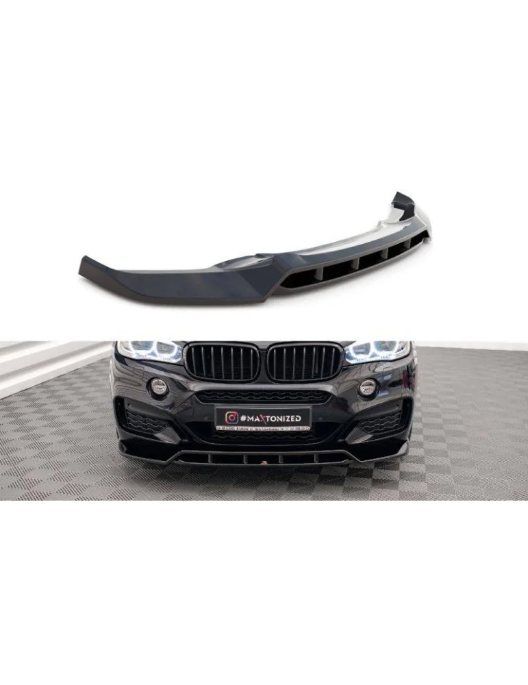 Lame de Pare-chocs Avant V.2 BMW X6 M-Pack F16 - Maxton