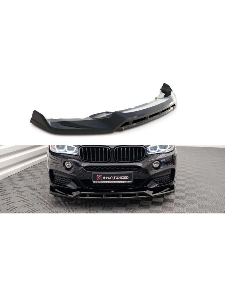 Lame de Pare-chocs Avant V.3 BMW X6 M-Pack F16 - Maxton