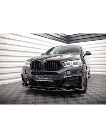 Lame de Pare-chocs Avant V.3 BMW X6 M-Pack F16 - Maxton