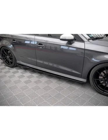 Extension / Rajout de Bas de caisse AUDI S3 / A3 S-LINE Sportback 8V Facelift - Maxton