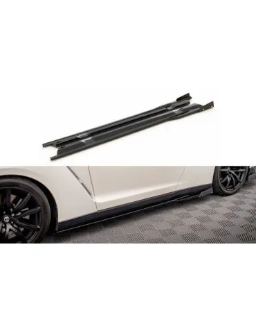 Extension / Rajout de Bas de caisse + Ailerons NISSAN GTR R35 Facelift - Maxton