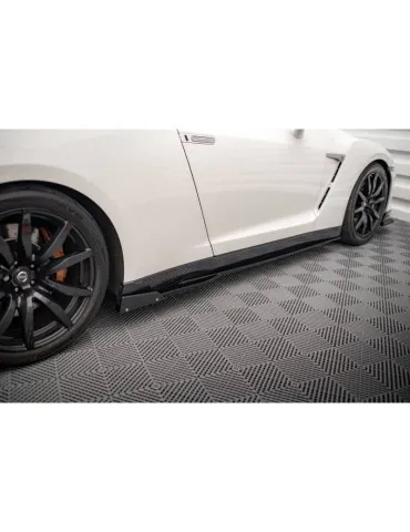 Extension / Rajout de Bas de caisse + Ailerons NISSAN GTR R35 Facelift - Maxton