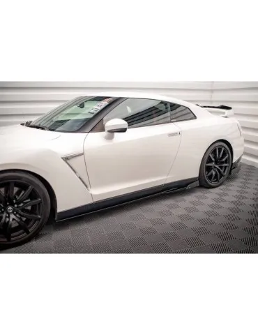 Extension / Rajout de Bas de caisse + Ailerons NISSAN GTR R35 Facelift - Maxton