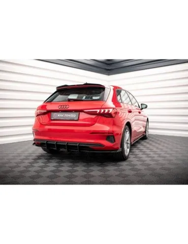 Gamme Street Pro Diffuseur Arrière Complet + Volets latéraux AUDI A3 Sportback 8Y - Maxton