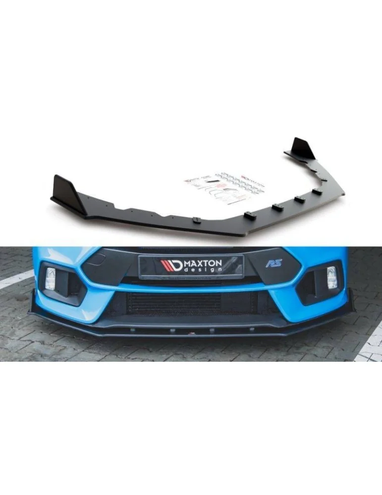 sport Durabilité Lame de Pare-chocs Avant / Splitter V.2 FORD FOCUS RS MK3 - Maxton