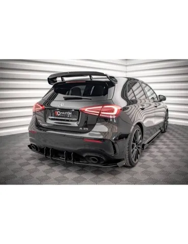 Gamme Street Pro Diffuseur Arrière Complet + Volets latéraux MERCEDES A35 AMG Hatchback AERO Pack W177 - Maxton