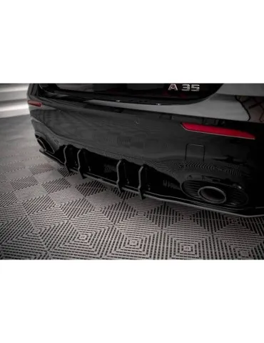 Gamme Street Pro Diffuseur Arrière Complet + Volets latéraux MERCEDES A35 AMG Hatchback AERO Pack W177 - Maxton