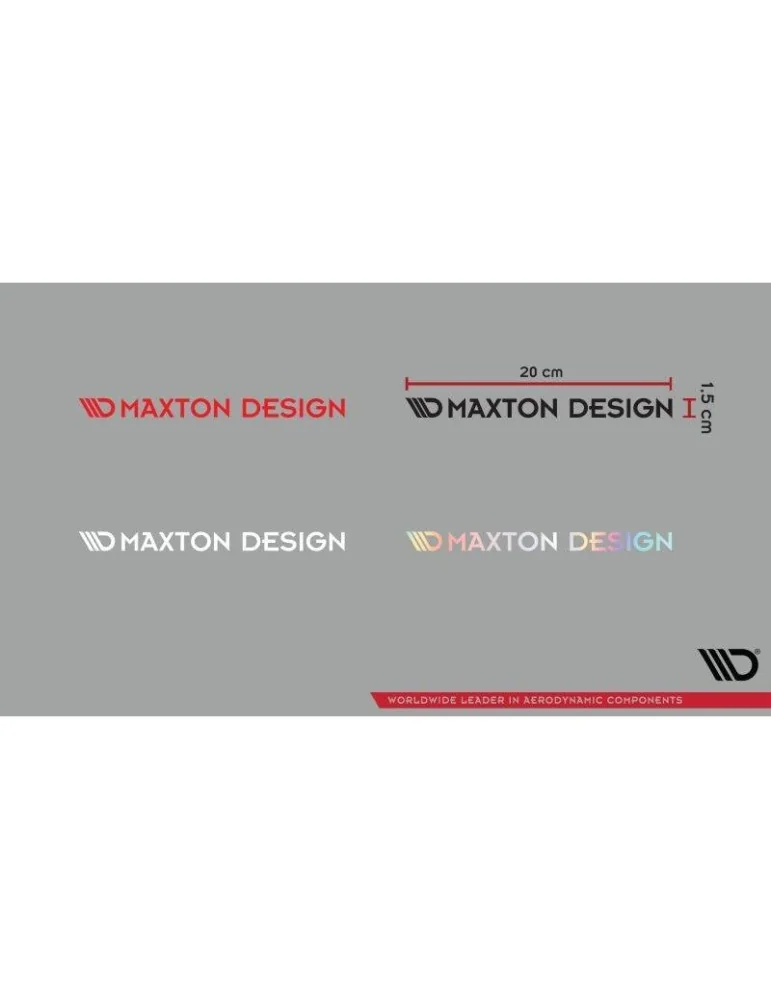 Maxton Sticker White 04 Logo autocollant en ficelle 20x1,5 cm blanc 04 WHT - Maxton