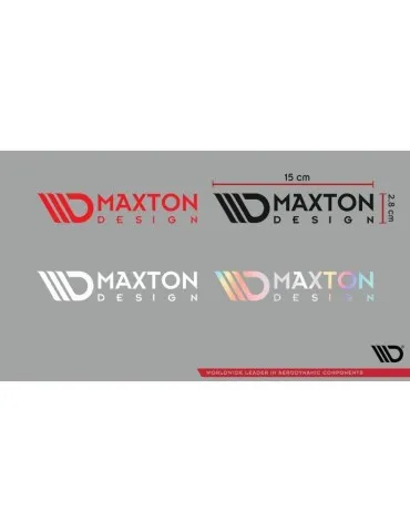 Maxton Sticker  05 Petit autocollant de logo 15x2,8 cm  05 BLK - Maxton