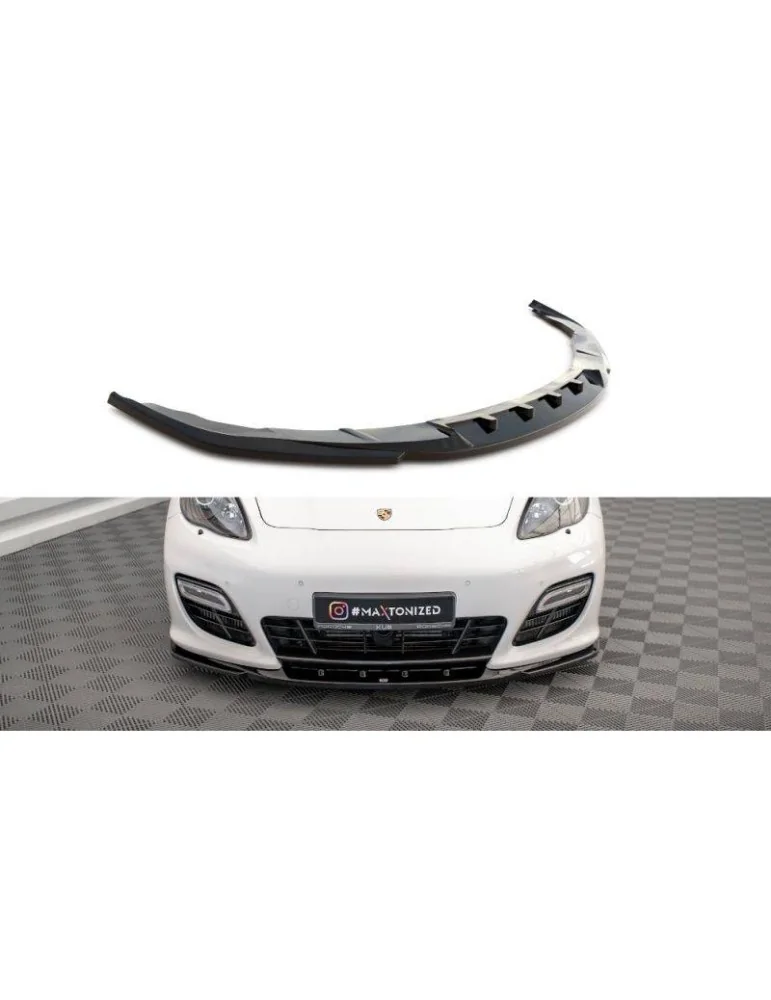 Lame de Pare-chocs Avant V.2 PORSCHE Panamera Turbo sport Design Package 970 - Maxton