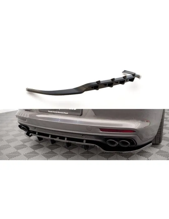 Splitter arrière central E-Hybrid 971 avec diffuseur noir brillant