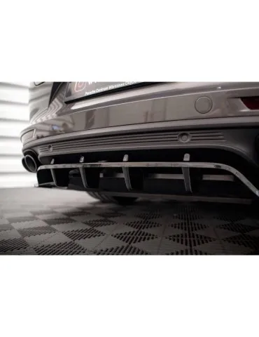 Diffuseur central Arrière (avec une barre verticale) PORSCHE Panamera E-Hybrid 971 - Maxton