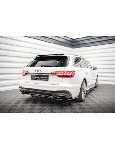 Diffuseur central Arrière (avec une barre verticale) V.1 AUDI A4 S-LINE B9 Facelift - Maxton