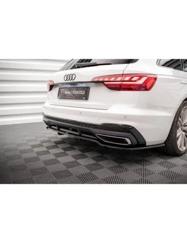 Diffuseur central Arrière (avec une barre verticale) V.1 AUDI A4 S-LINE B9 Facelift - Maxton