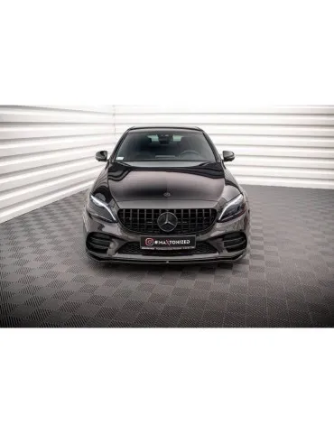 Lame de Pare-chocs Avant V.1 MERCEDES-BENZ C AMG Line Sedan / Coupe W205 / C205 Facelift - Maxton