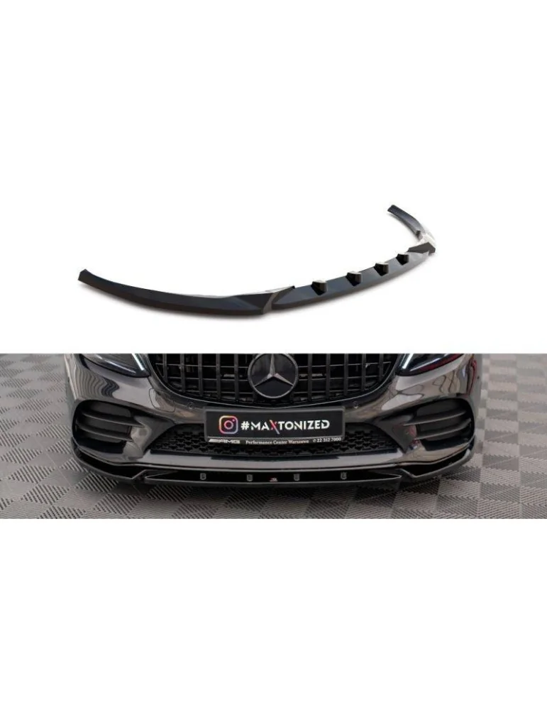 Lame de Pare-chocs Avant V.2 MERCEDES-BENZ C AMG Line Sedan / Coupe W205 / C205 Facelift - Maxton