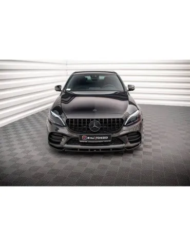 Lame de Pare-chocs Avant V.2 MERCEDES-BENZ C AMG Line Sedan / Coupe W205 / C205 Facelift - Maxton