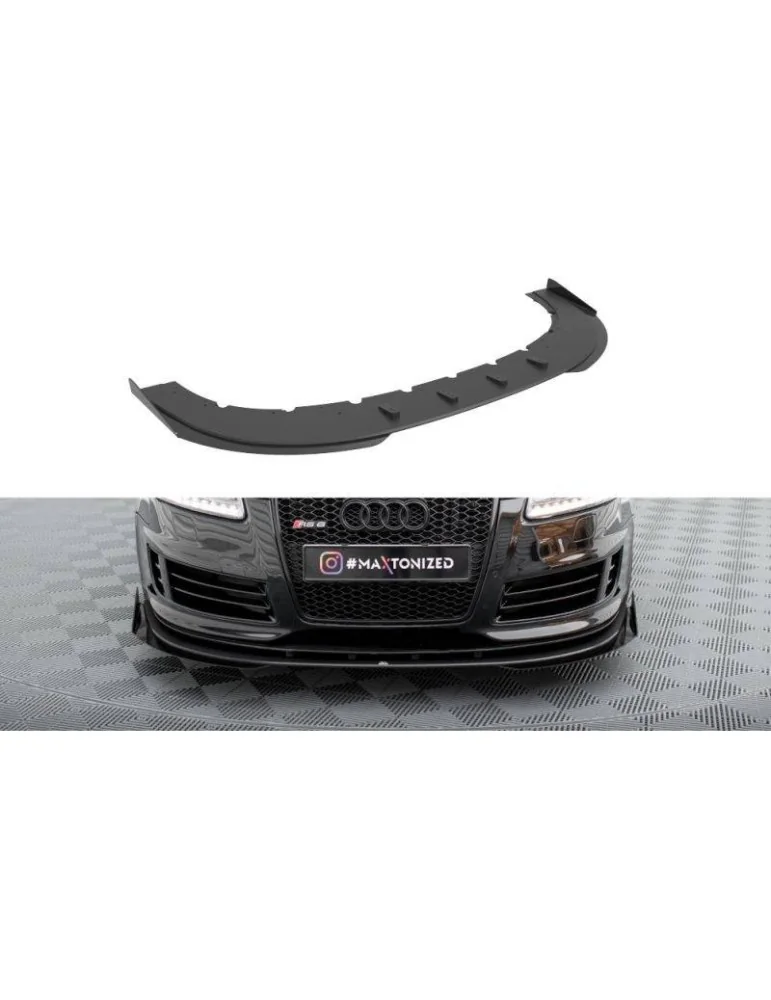Gamme Street Pro Lame de Pare-chocs Avant + Volets latéraux AUDI RS6 Avant C6 - Maxton