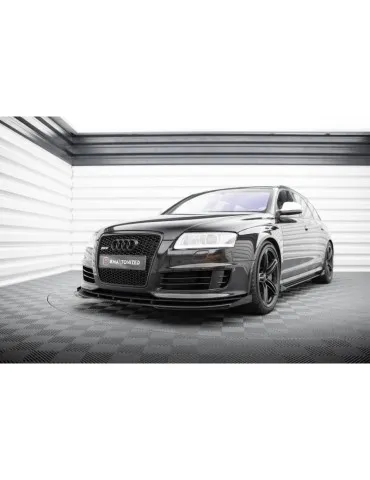 Gamme Street Pro Lame de Pare-chocs Avant + Volets latéraux AUDI RS6 Avant C6 - Maxton